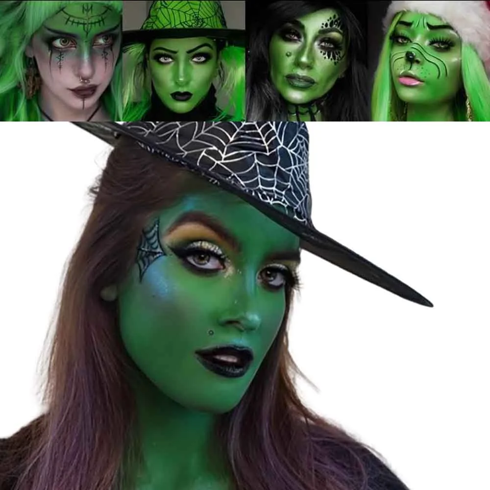 סט איפור מכשפה לפנים מקצועי תמונה 2
