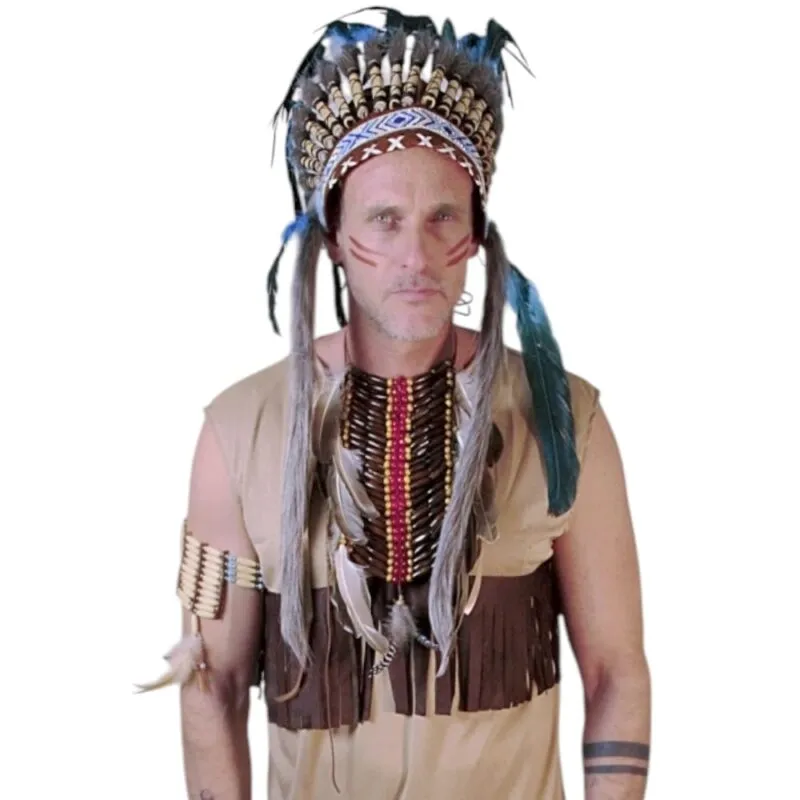 שרשרת אינדיאני צ'יף מפוארת פרימיום