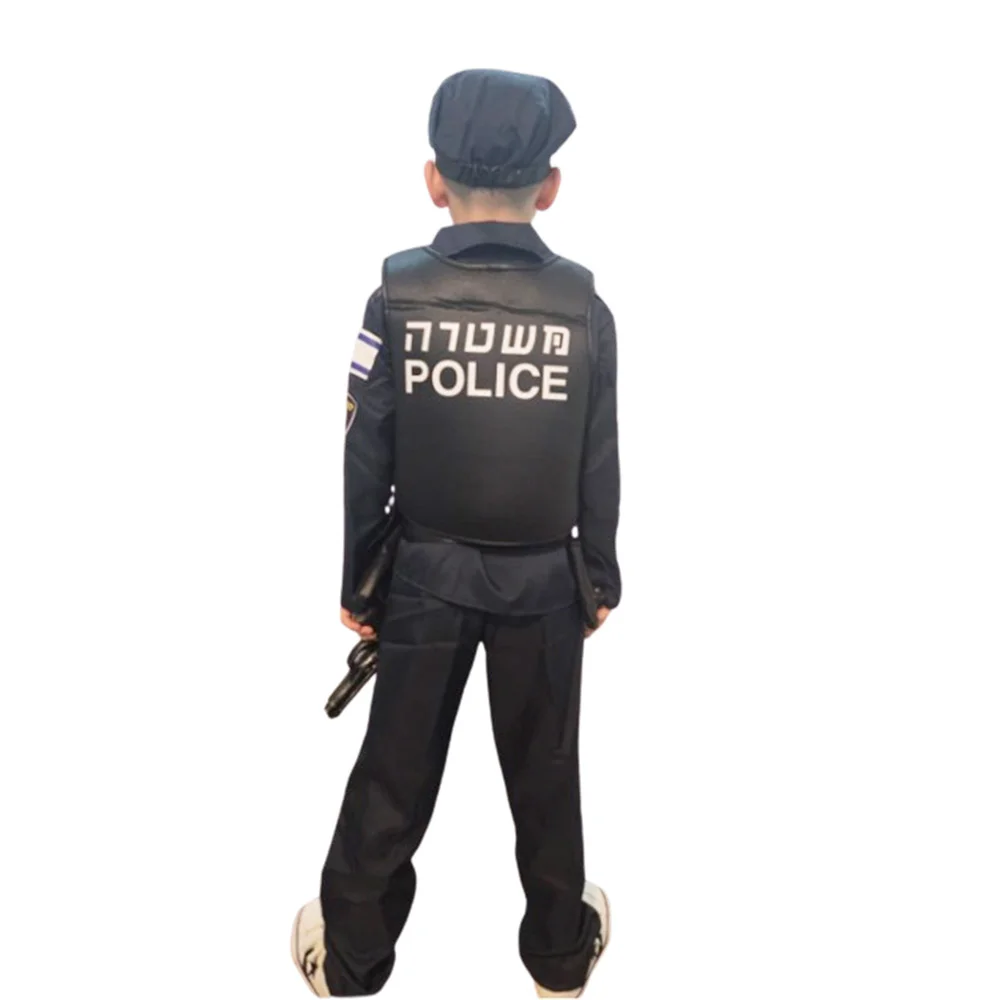 תחפושת שוטר ישראלי לילדים בנדל כולל וסט תמונה 5