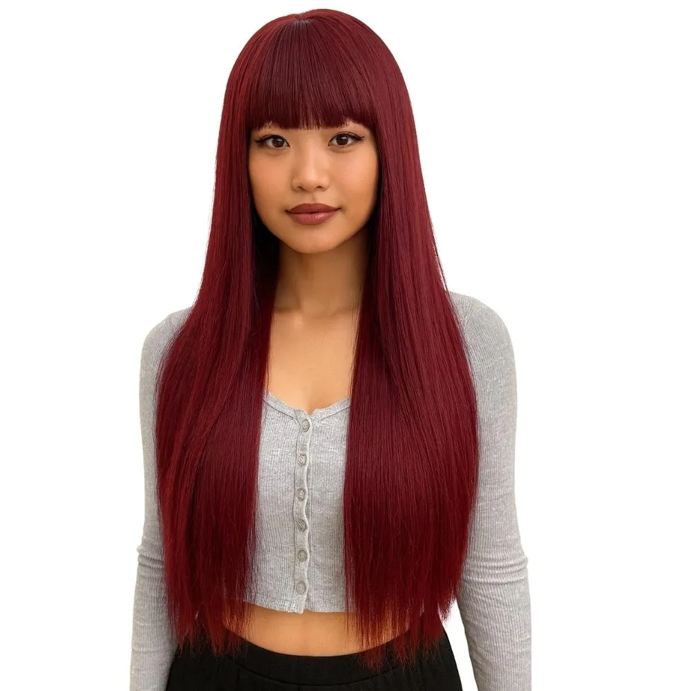 פאה ארוכה אדומה פרימיום, הפתרון המושלם למראה ייחודי