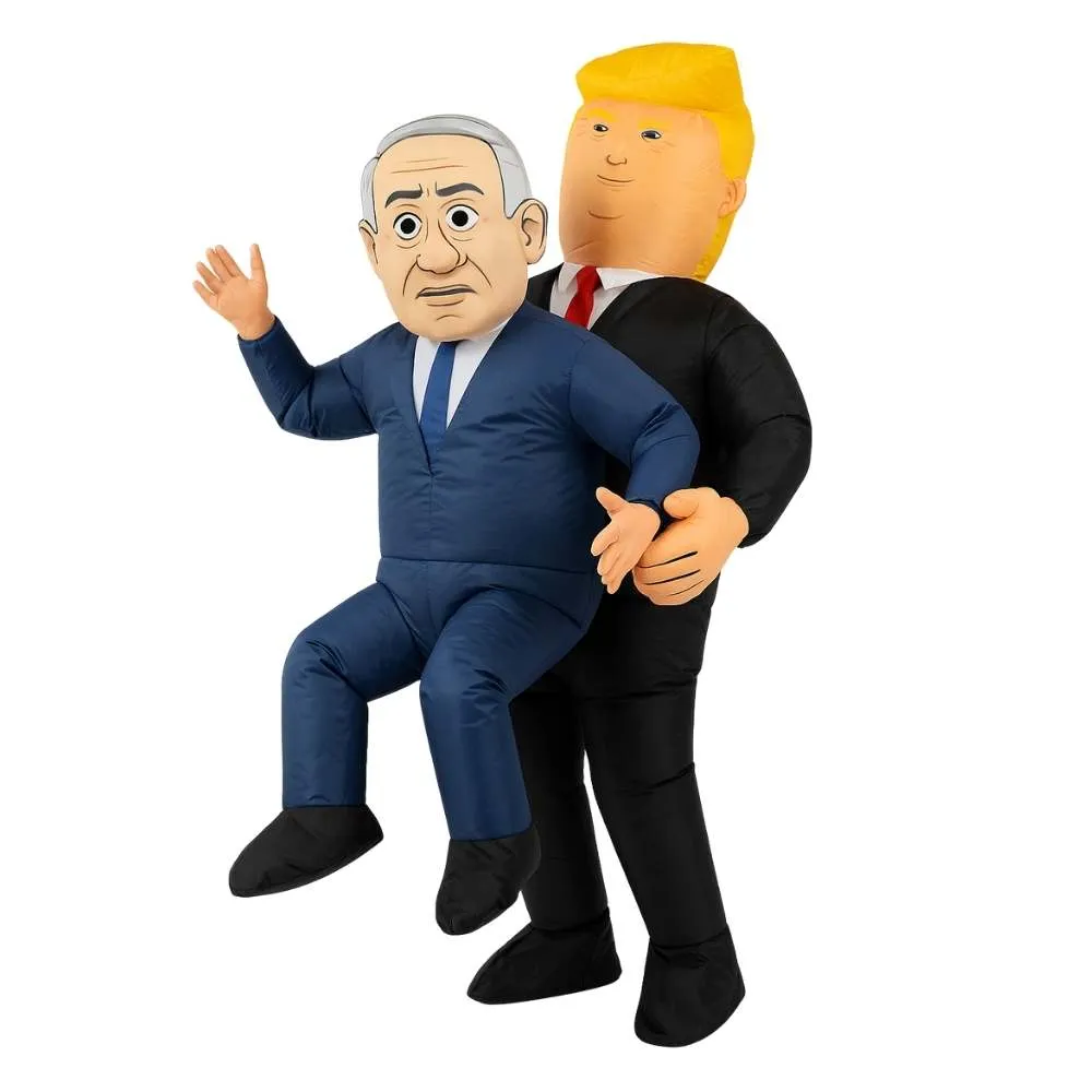 תחפושת מתנפחת טראמפ חוטף את ביבי
