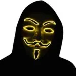 מסכת אנונימוס (Anonymous) מקורית מבית Rubie's : המראה העוצמתי עם תאורה תמונה 2