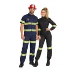 תחפושת זוגית כבאים - שחור כחול תנוחה