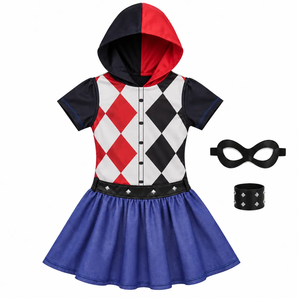 תחפושת הארלי קווין DC Super Hero Girls של Rubie's לילדות