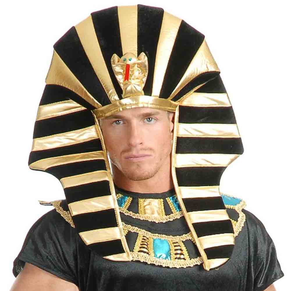 כובע פרעה מלך מצרים כובע מהודר לתחפושת פרעה