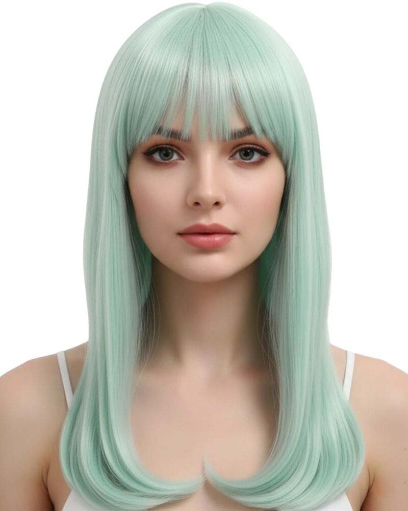 פאה ארוכה תכלת פרימיום