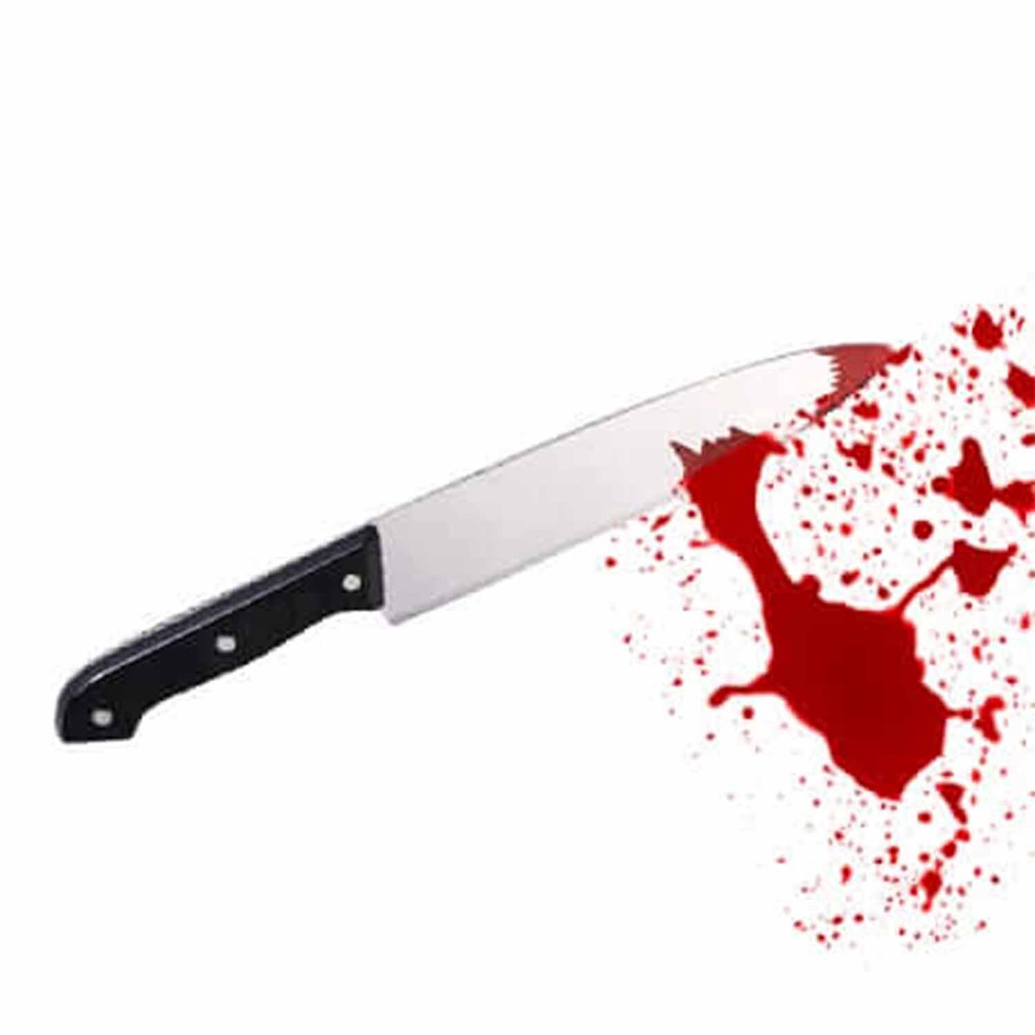 סכין עם דם : סכין מטבח עם דם