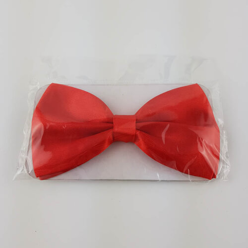 עניבת פפיון אדום עשוי סאטן עניבה מתכוונת להתאמה לכל צוואר