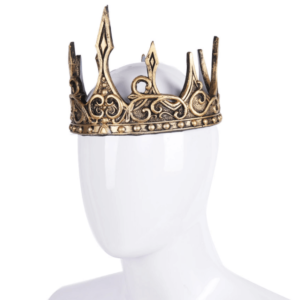 כתר מלך זהב PU מפואר