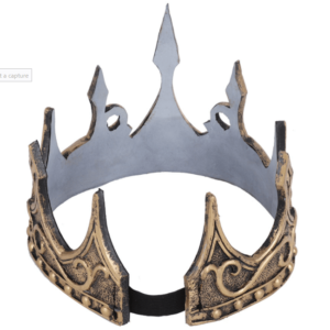 כתר מלך זהב PU מפואר