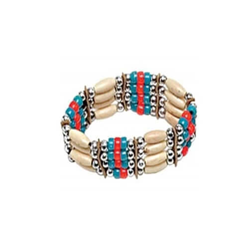 צמיד אינדיאני לגבר או לאישה מפואר מתאים לתחפושת אינדיאני