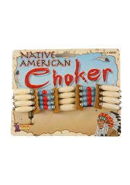 שרשרת צוקר לצוואר אינדיאני לגבר או לאישה מתאים לתחפושת אינדיאני