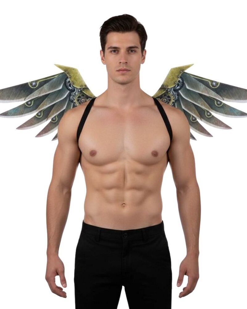 כנפיים נשר סטימפאנק מרהיבות עשויות מחומר איכותי וקל PVC