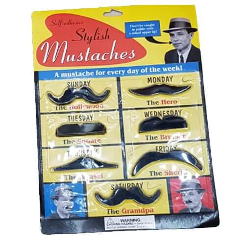 סט שפמים מפואר : שפמים עבים איכותיים