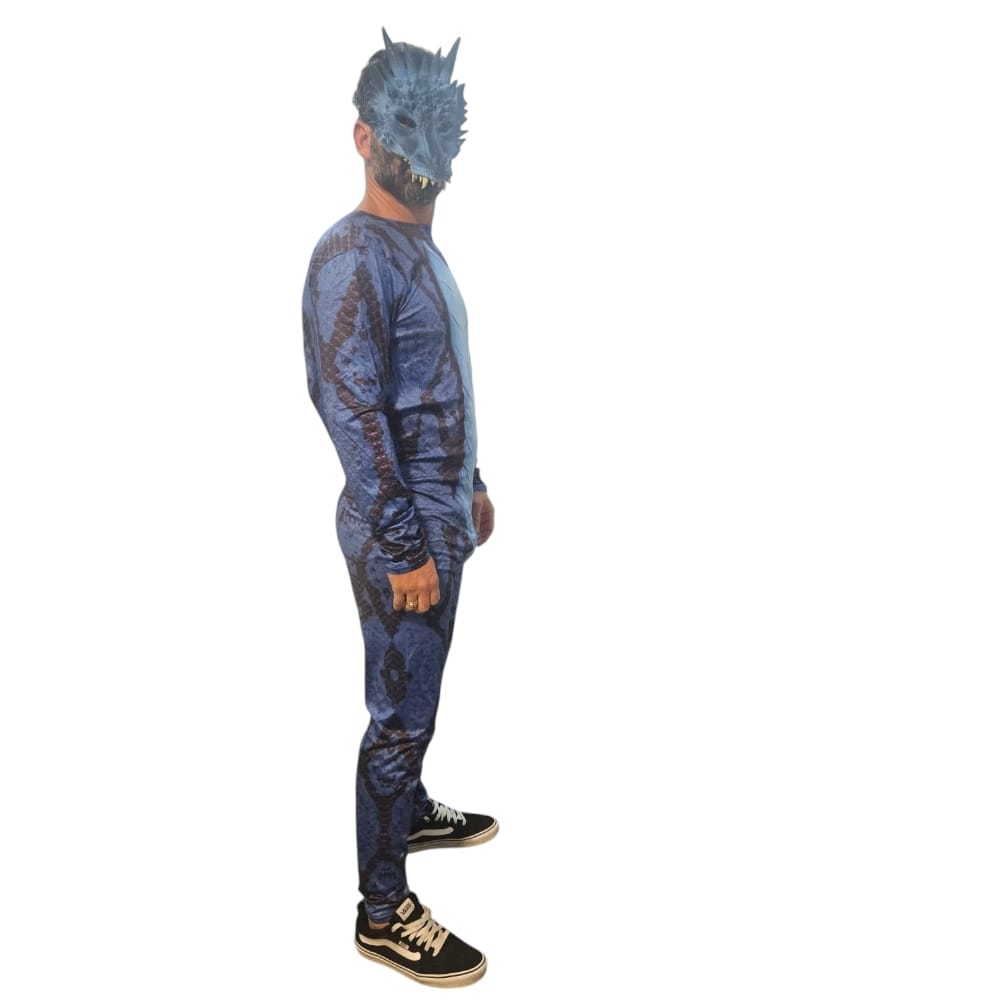 תחפושת דרקון כחול לגבר
