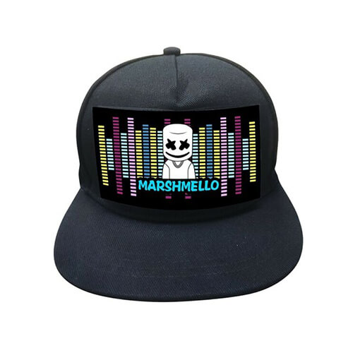 כובע אקולייזר די ג’י מרשמלו Lighting LED cap –  דגם DJ מרשמלו