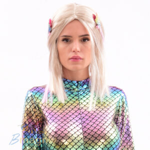 פאה קרה ארוך בלונד איכותית 95 גרם