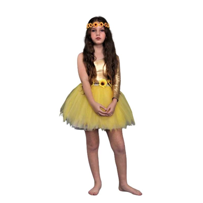 תחפושת מעוצבת חמנייה לילדות