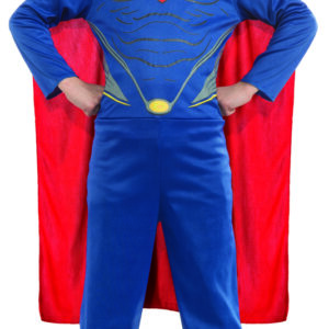 תחפושת סופרמן איש הפלדה שרירי ליגת הצדק ילדים