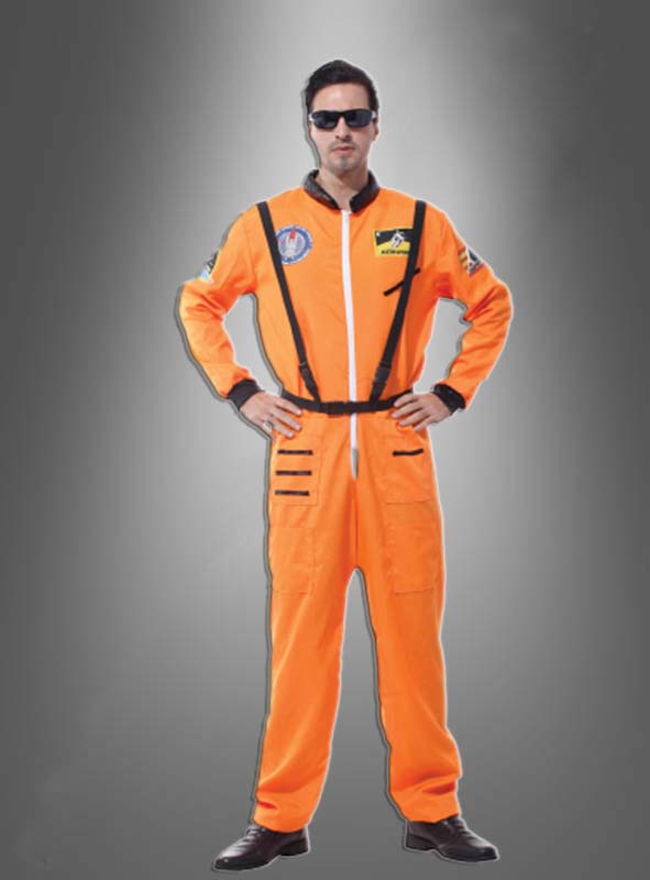 תחפושת אסטרונאוט כתום לגבר