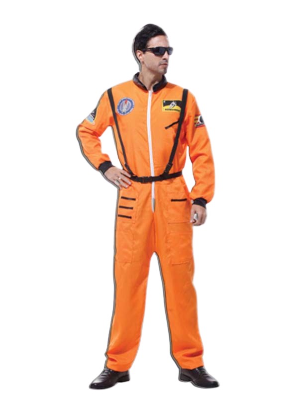 תחפושת אסטרונאוט כתום לגבר