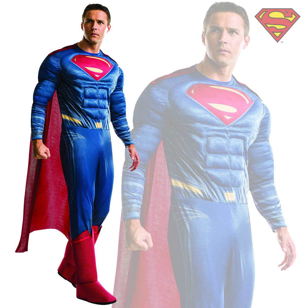 תחפושת סופרמן שרירי דלוקס לגבר