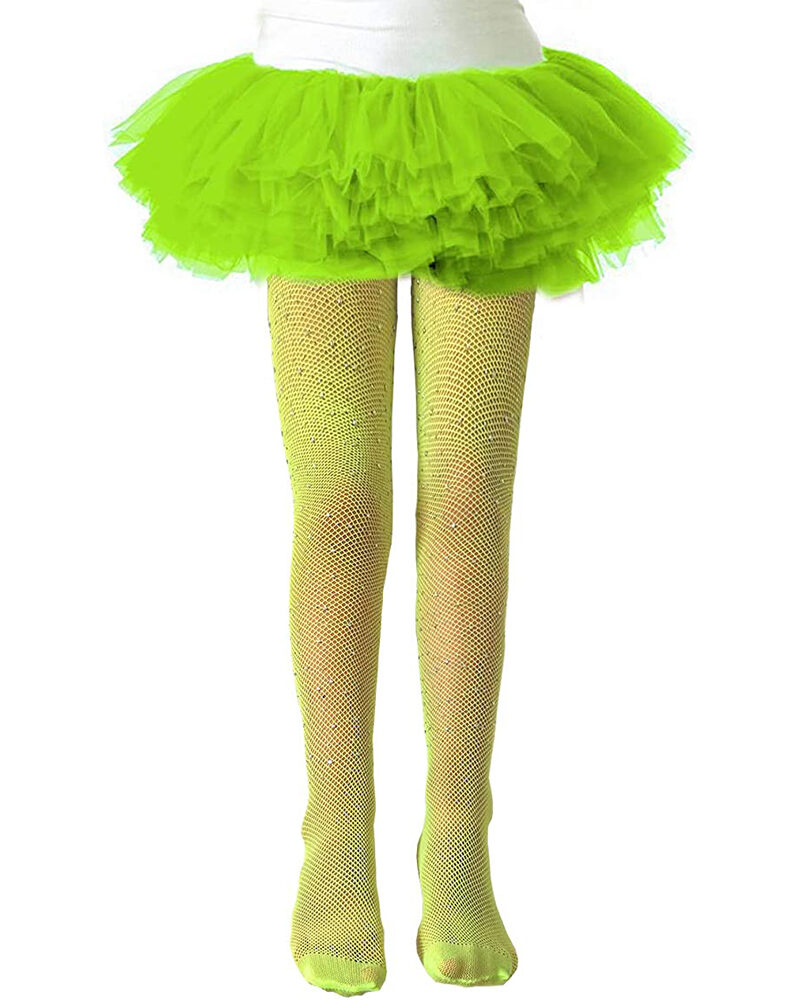 גרביון רשת ורוד מפואר משובץ באבנים