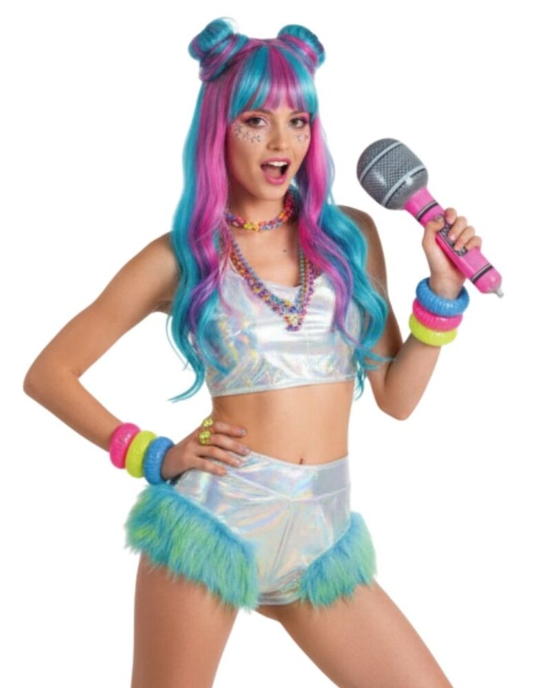 מיקרופון מתנפח 25 ס"מ - אביזר מושלם למסיבות, קריוקי ותחפושות פופ