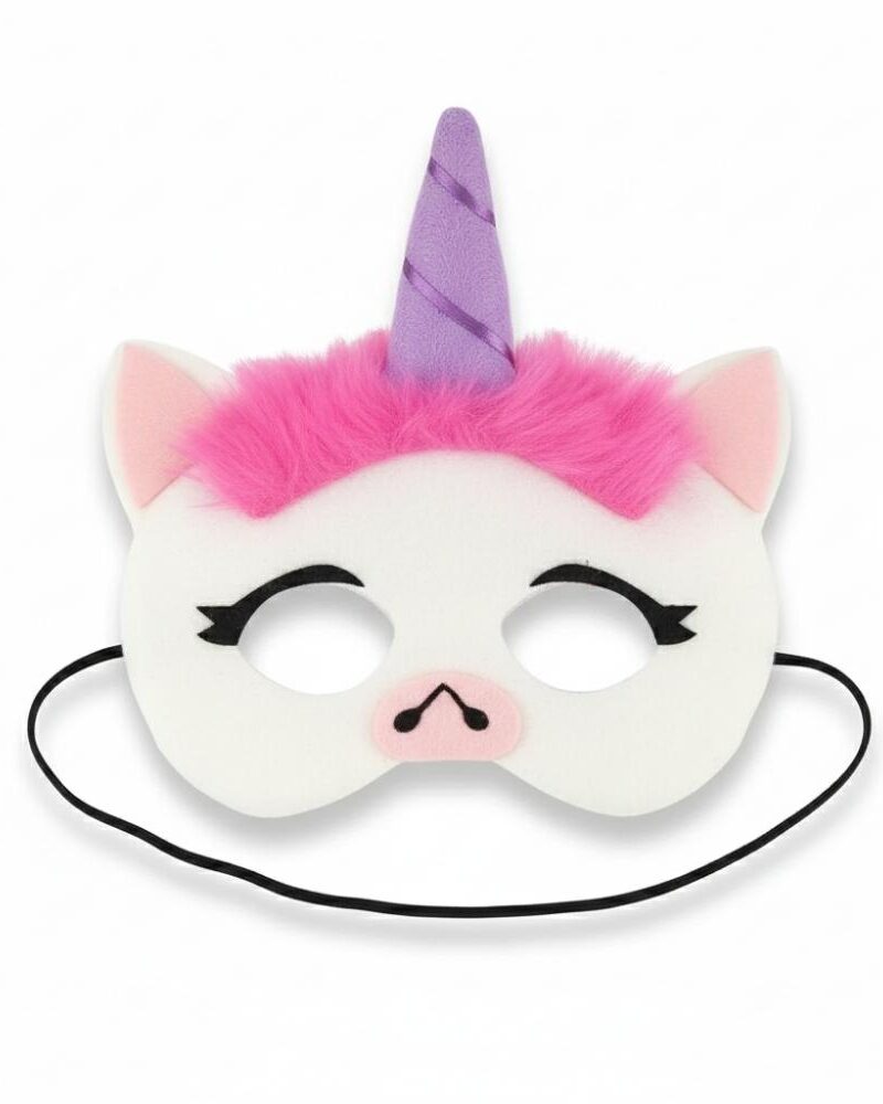 מסכת חד קרן DIY עם תאורת לד לילדים מגיל 3 ומעלה 🦄✨