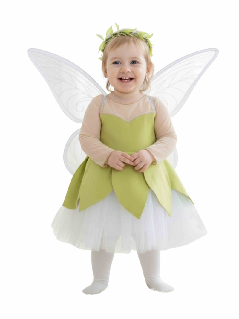 שמלת עלים מעוצבת לקטנטנות פורים 2026