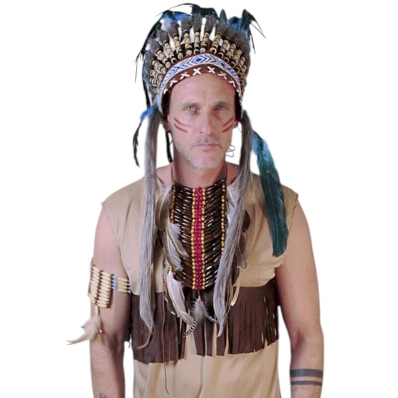 שרשרת אינדיאני צ'יף מפוארת פרימיום