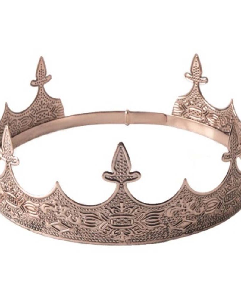 כתר מלך מתכוונן ממתכת - למראה עוצמתי, יוקרתי ובלתי נשכח