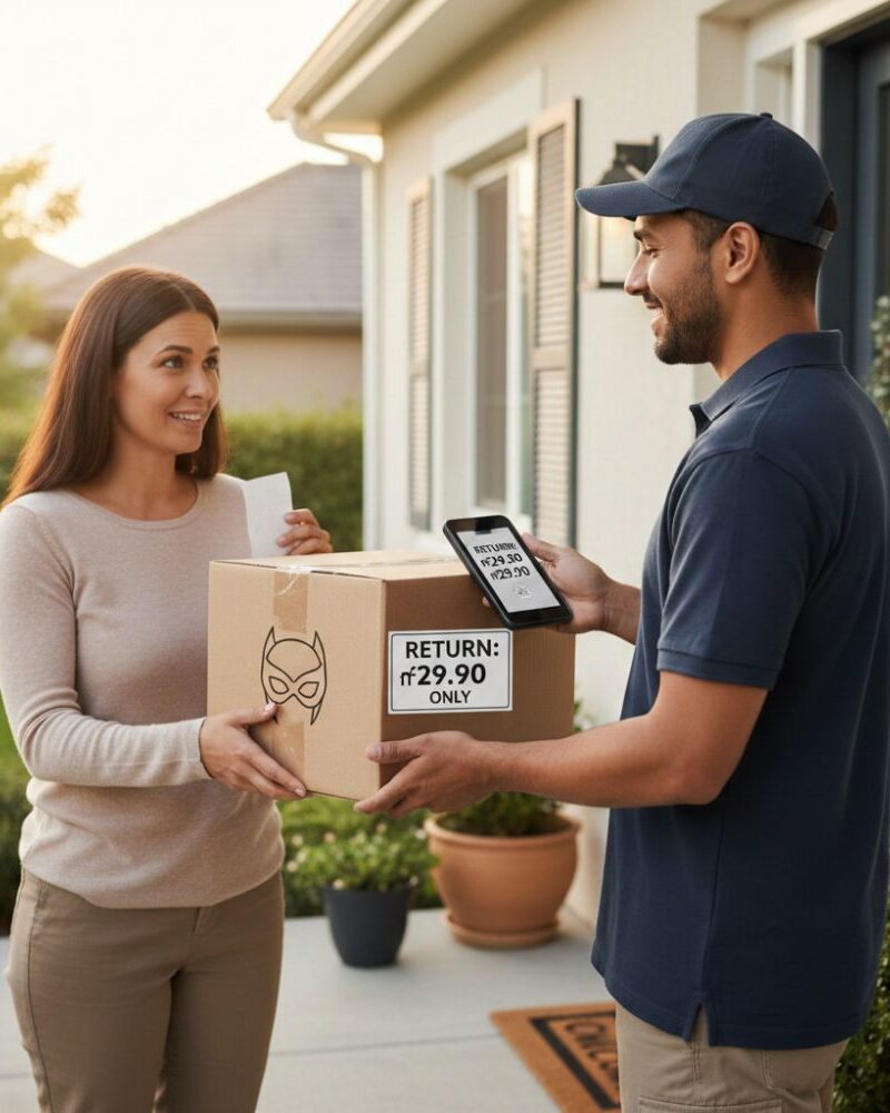 משלוח החזרת מוצר בחזרה