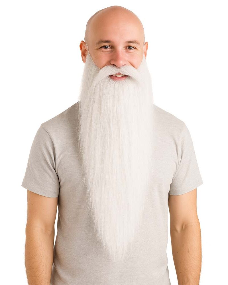 זקן ארוך ומרשים - לבן