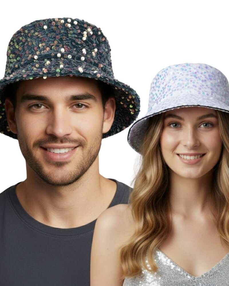 כובע באקט פסטיבלים נוצץ