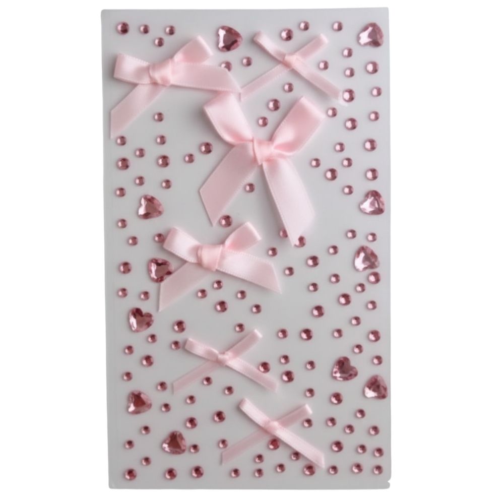 מדבקות סרטים ויהלומים ורודים לפנים ולגוף