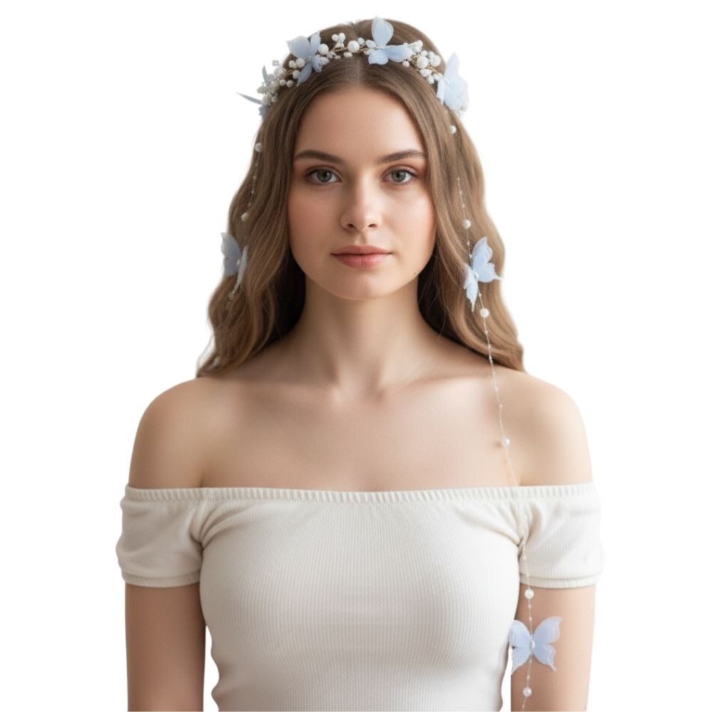 כתר פרפרים קסומים נופלים