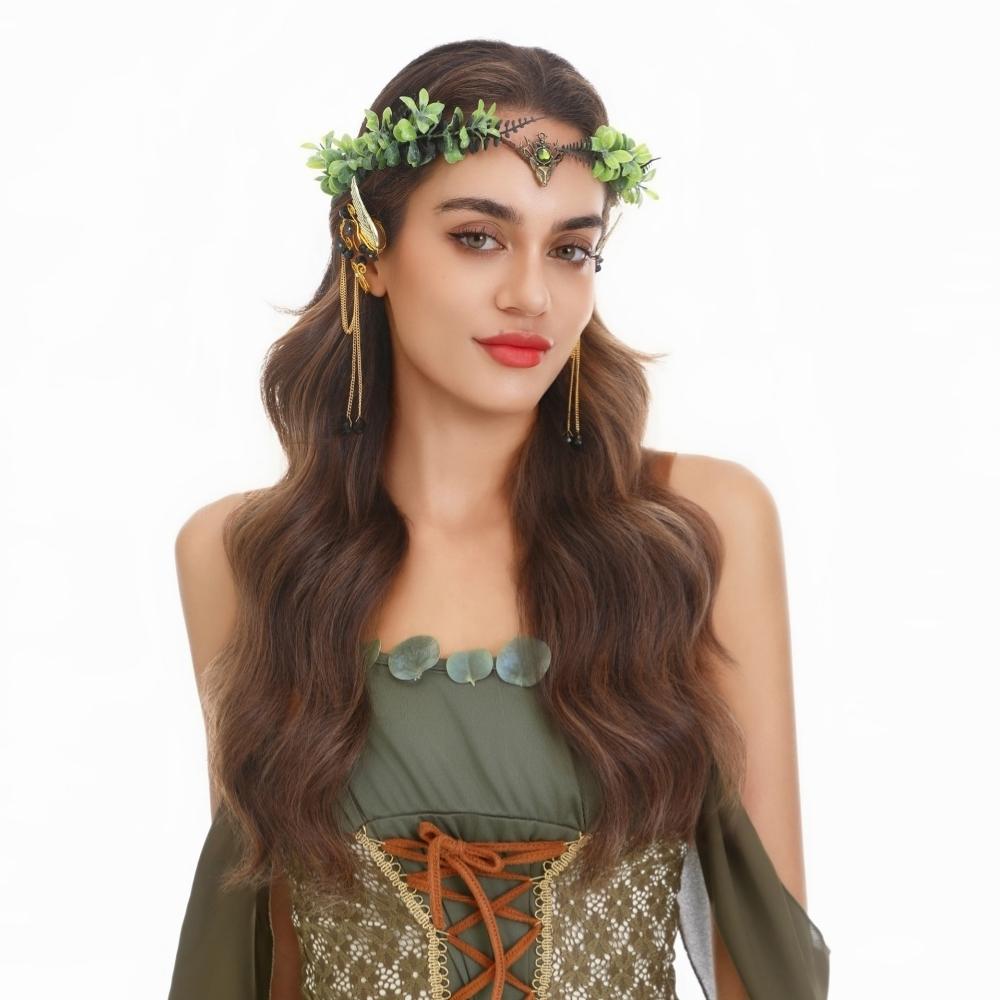 נזר קסום עלים ירוקים