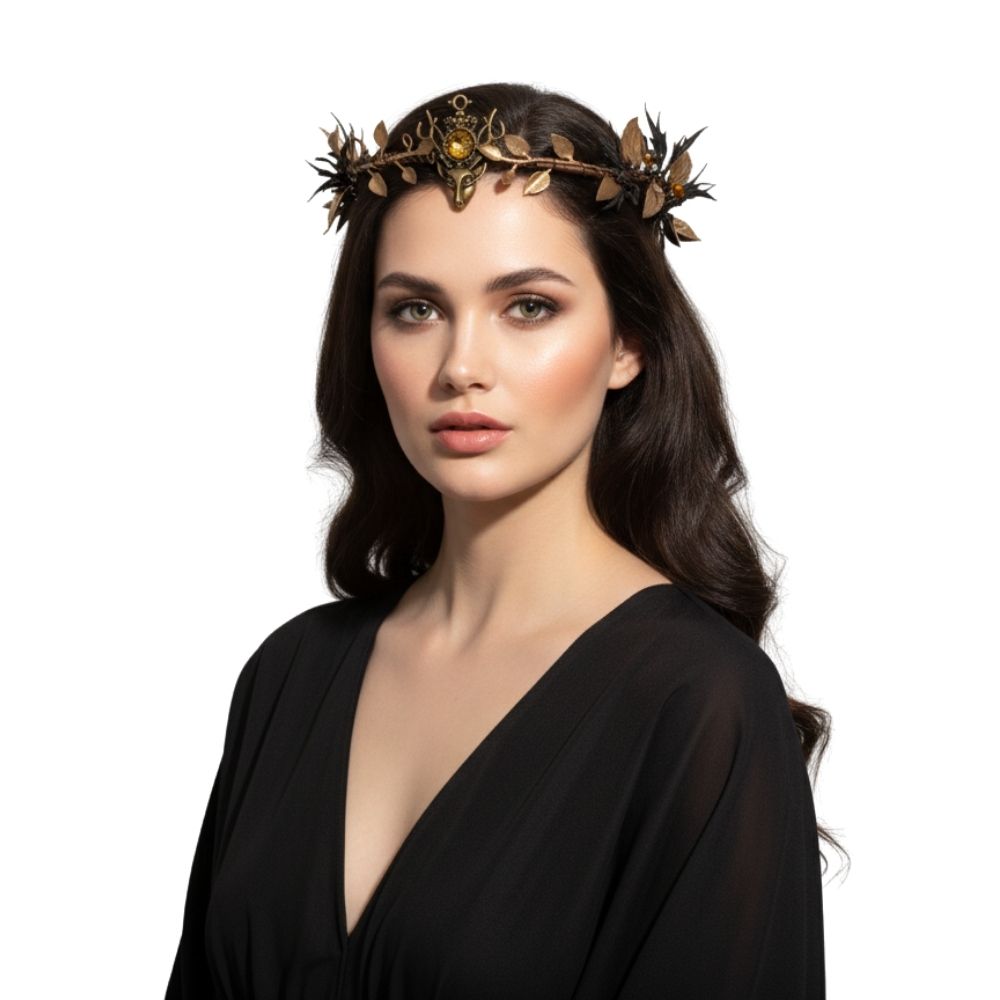 נזר מלכותי זהב שחור