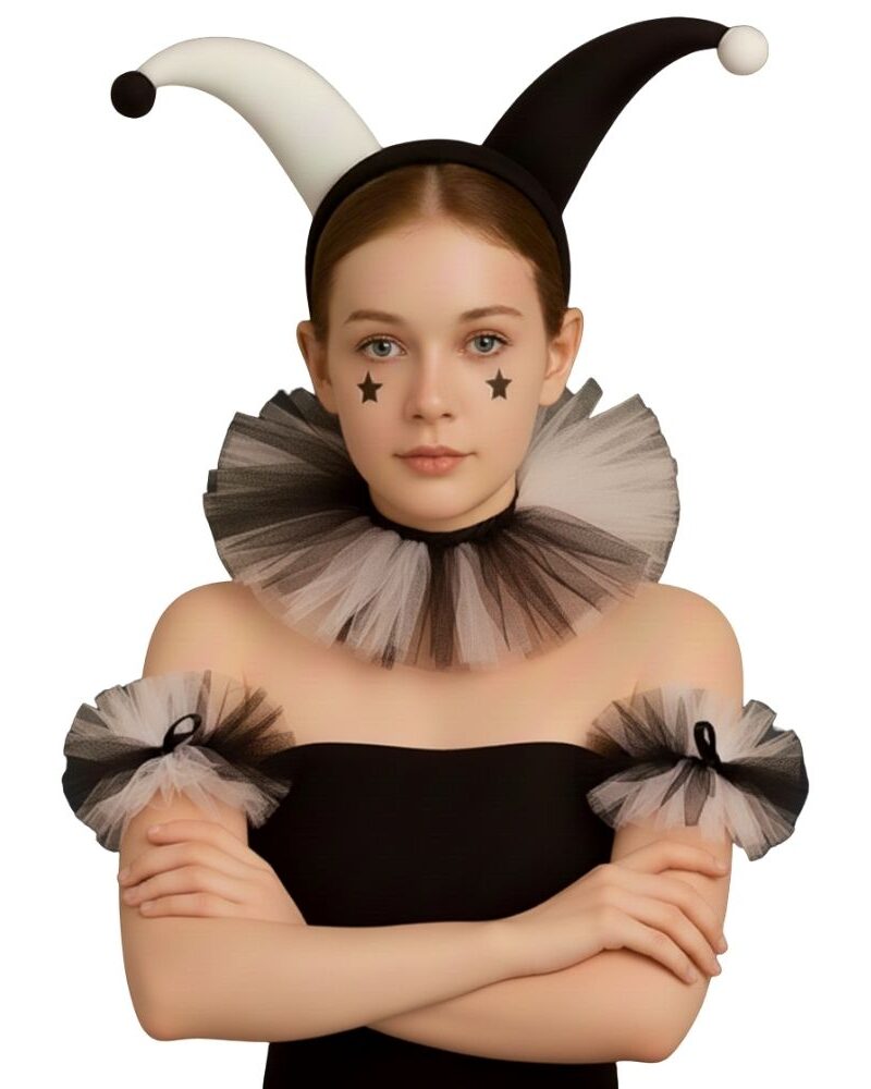 סט ליצנית שחור-לבן מעוצב | Bmagniv