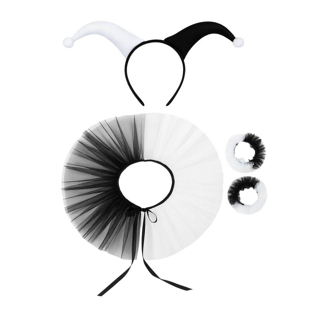 סט ליצנית שחור-לבן מעוצב | Bmagniv