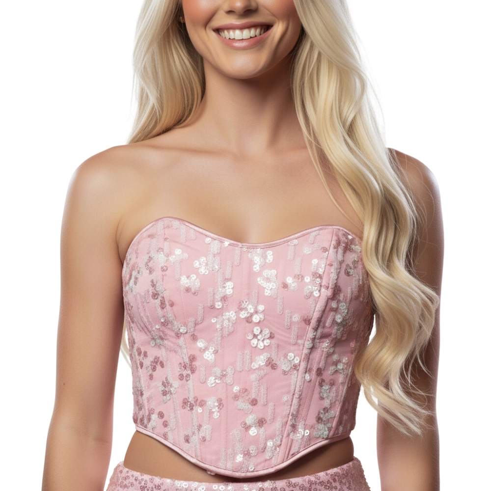 מחוך ורוד פייטים 💗 מידה M 