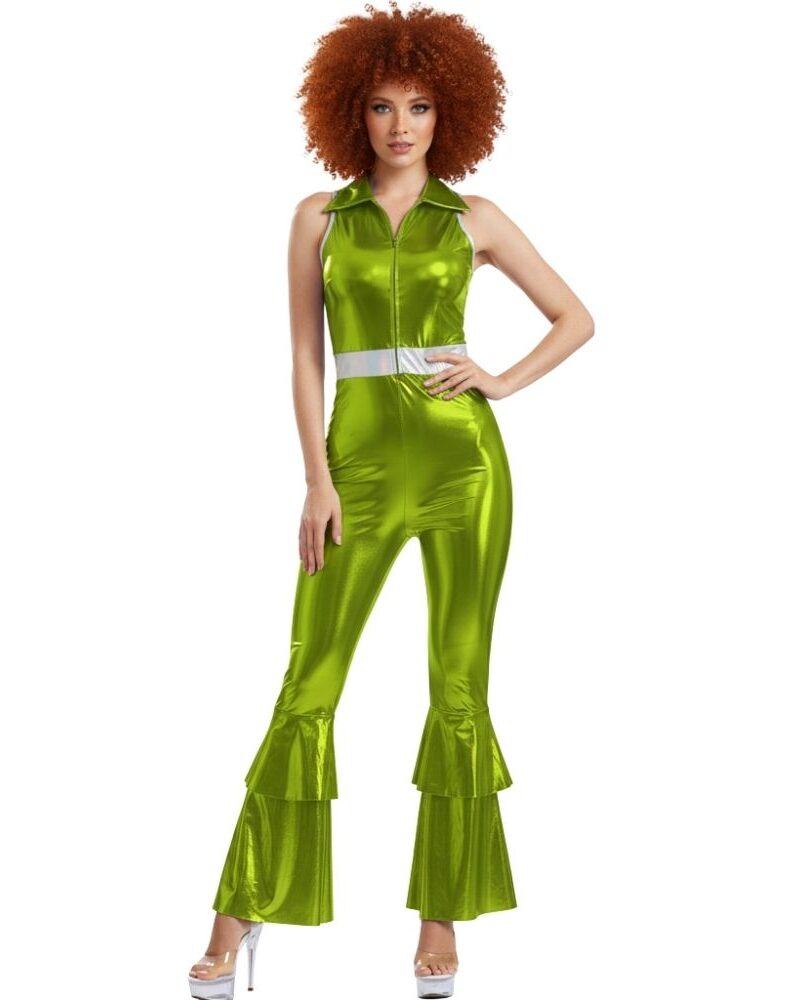 סרבל דיסקו ירוק מטאלי 💚