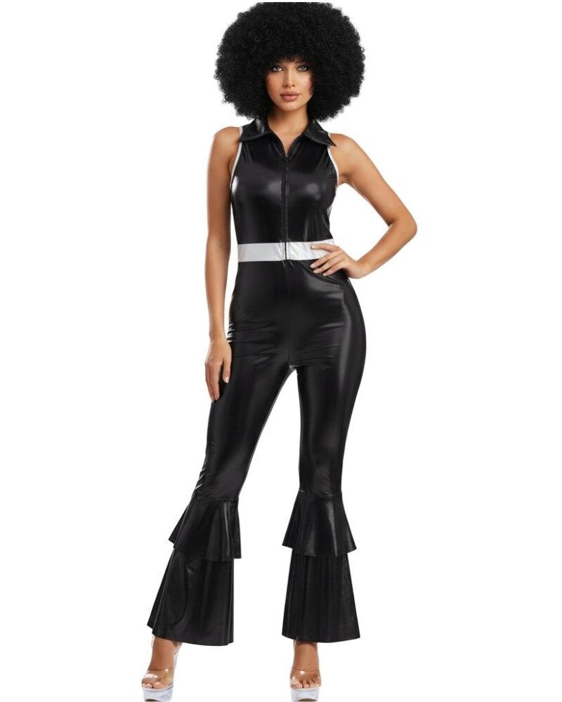 סרבל דיסקו מטאלי שחור 🖤