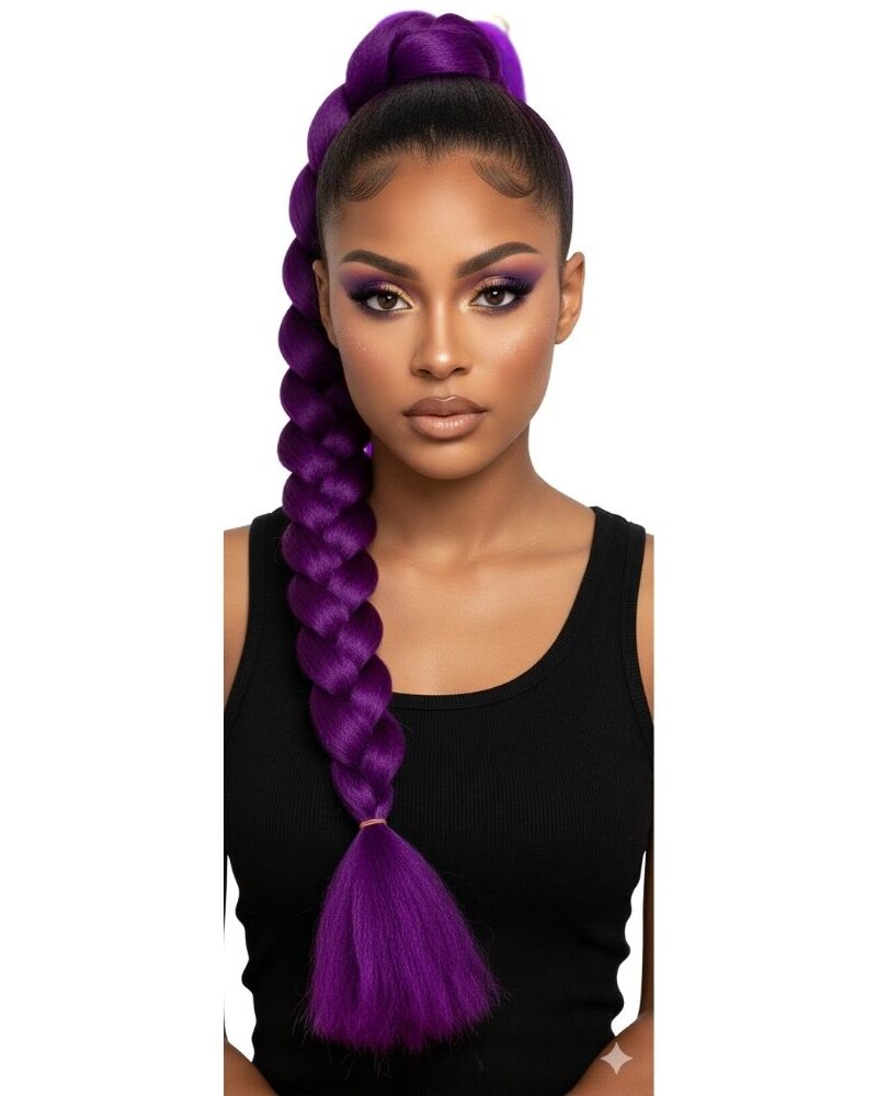 תוספות שיער בצמה קלועה עבה✨