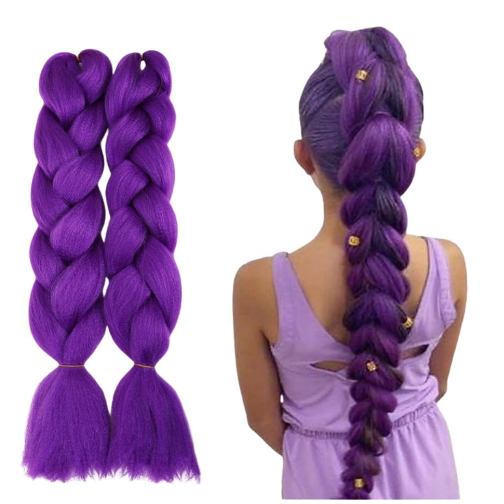 תוספות שיער בצמה קלועה עבה✨