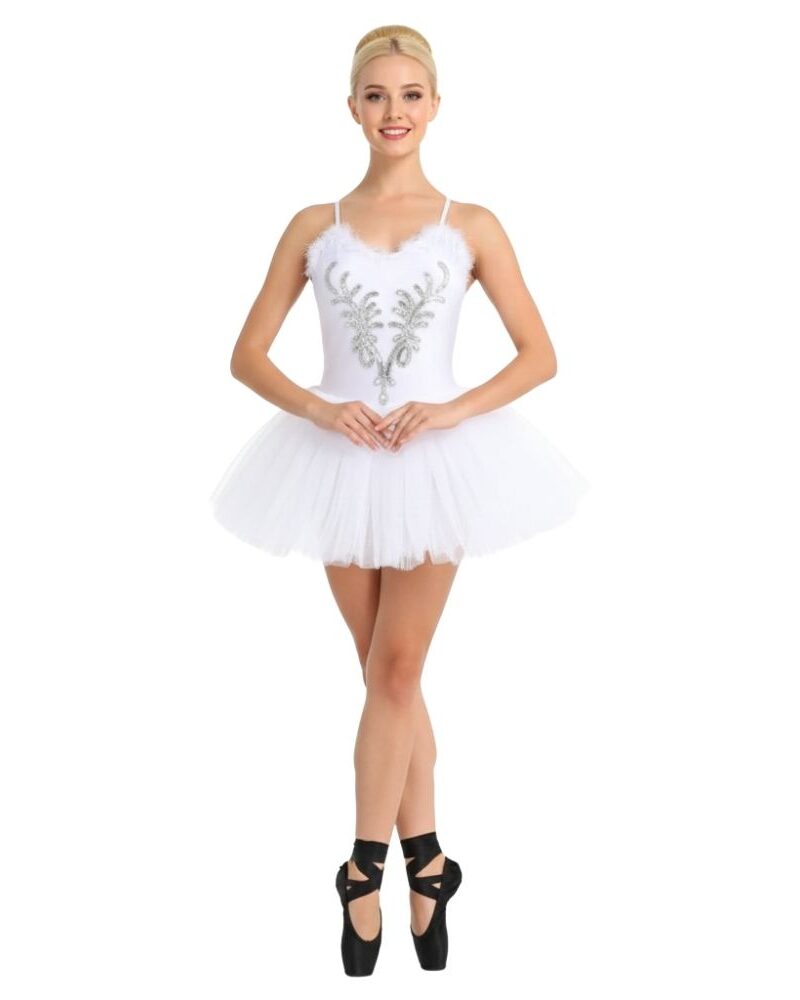 תחפושת בלרינה ברבור לבן 🤍מידה M