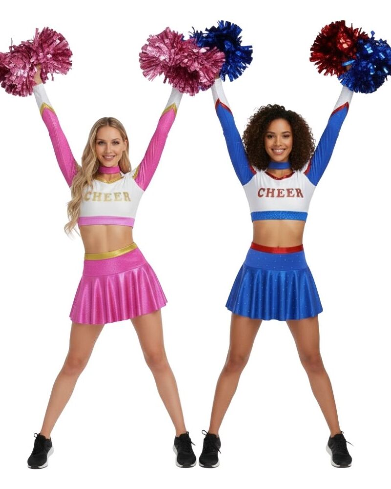 תחפושת מעודדת פרימיום 💙✨ – דגם CHEER