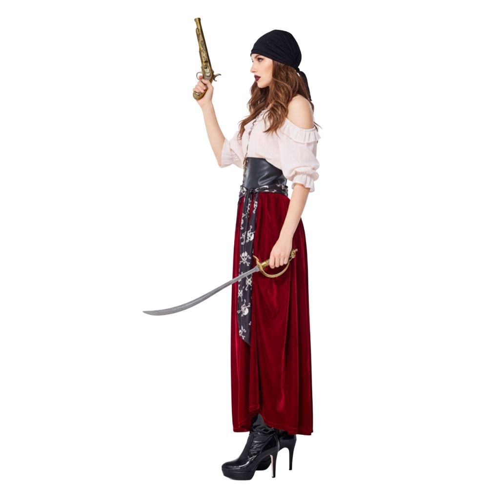תחפושת פיראטית לנשים דגם סקרלט האגדית 🏴‍☠️מידה M