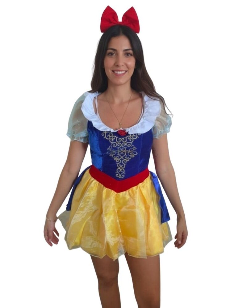 תחפושת שלגיה קלאסית - דגם פרימיום לנשים 🎀 מידה M